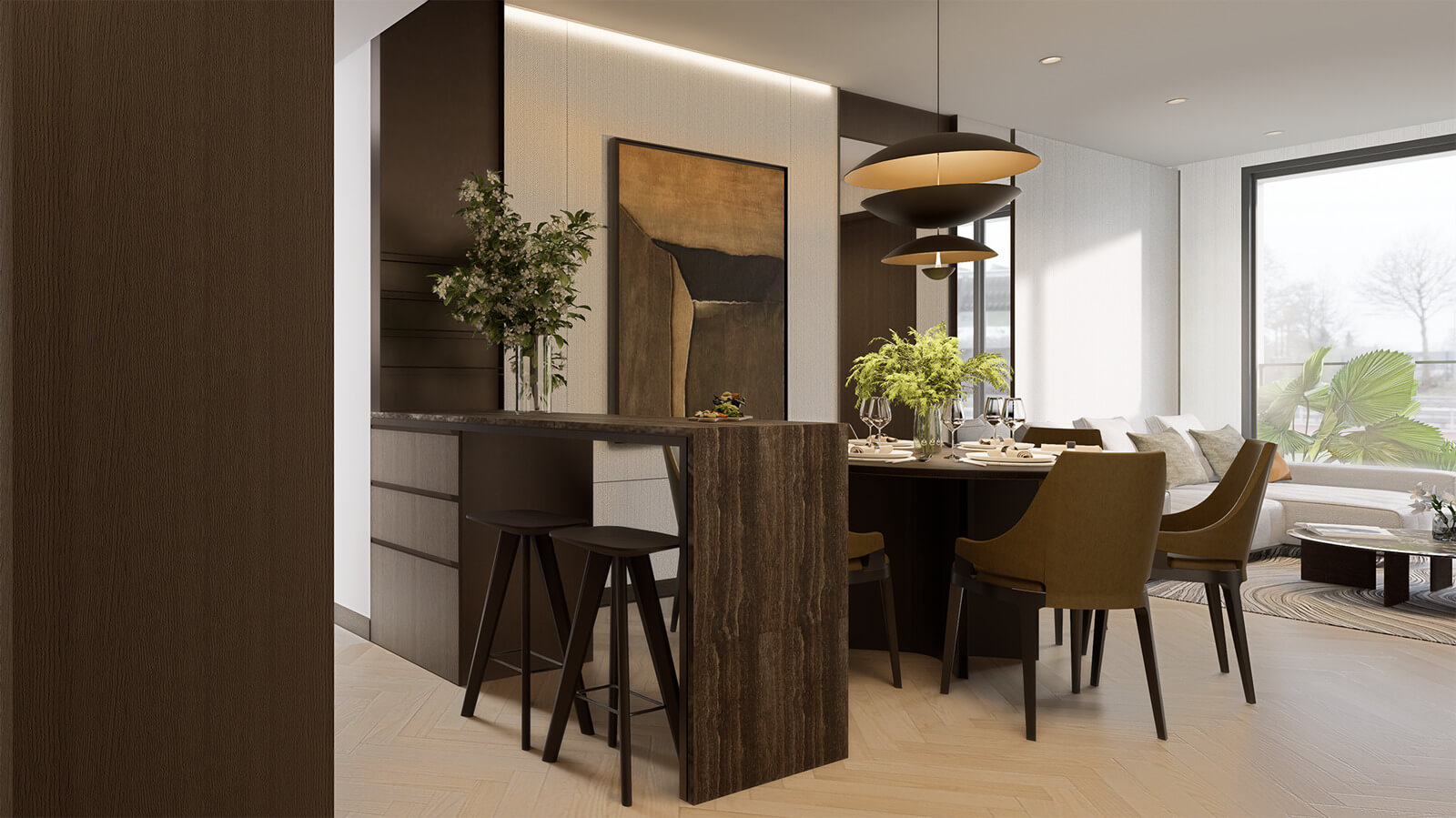 nội thất căn hộ 3 phòng ngủ long biên central