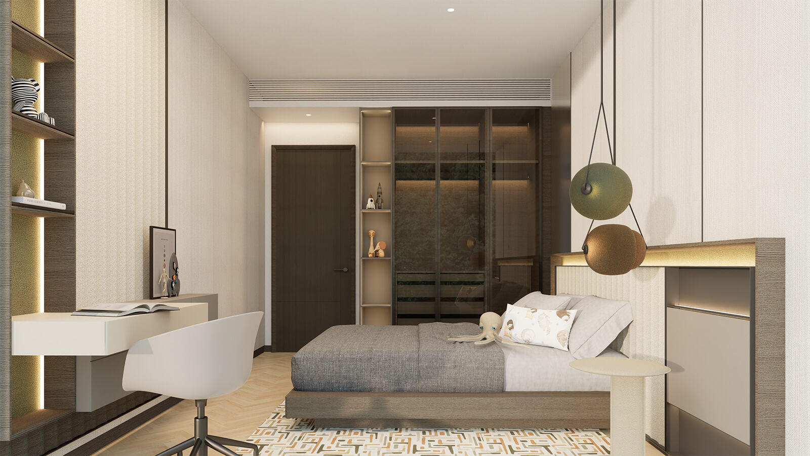 nội thất căn hộ 3 phòng ngủ dự án long biên central