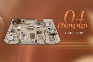 Thiết kế căn hộ 4 phòng ngủ chung cư Long Biên Central