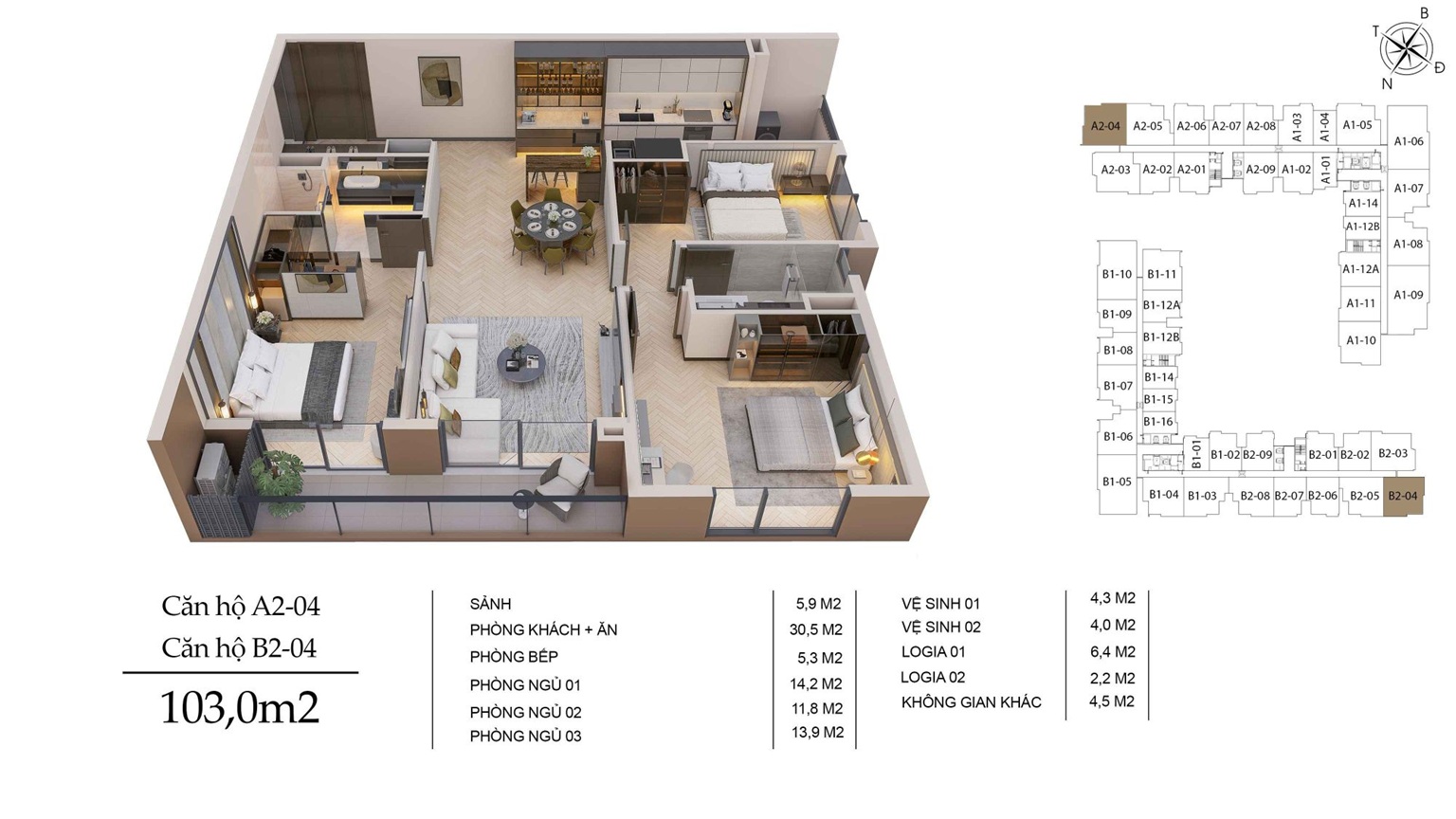 thiết kế căn hộ long biên central việt hưng